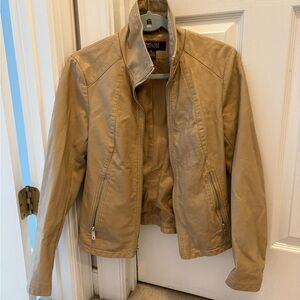 Kenneth Cole Tan Leather Jacket